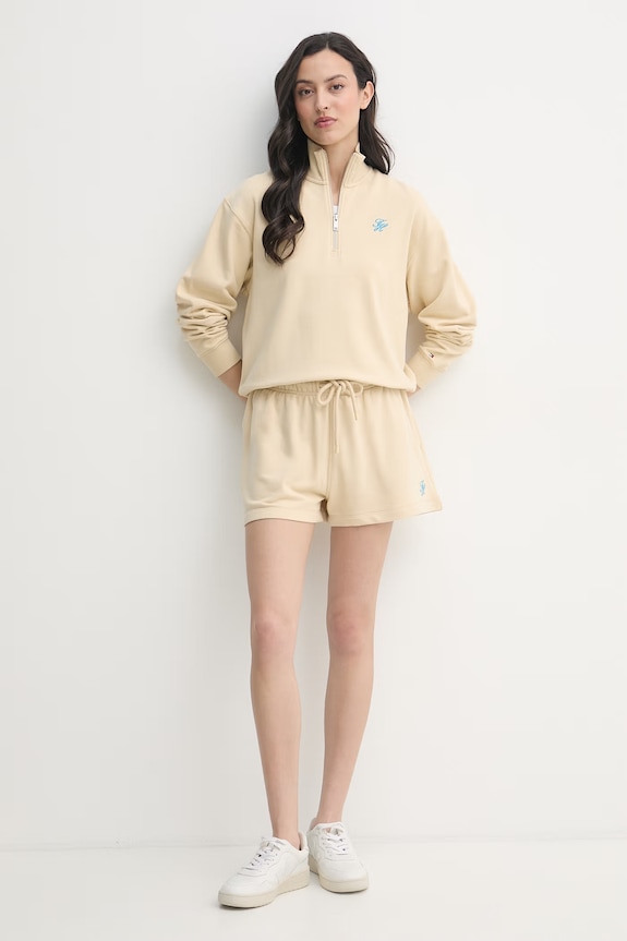 Tommy Hilfiger sportske kratke hlače za žene WW0WW48765 bež SS26