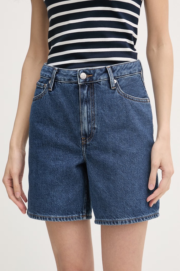Tommy Hilfiger Σορτς Γυναικεία ντένιμ σκούρο μπλε WW0WW48598