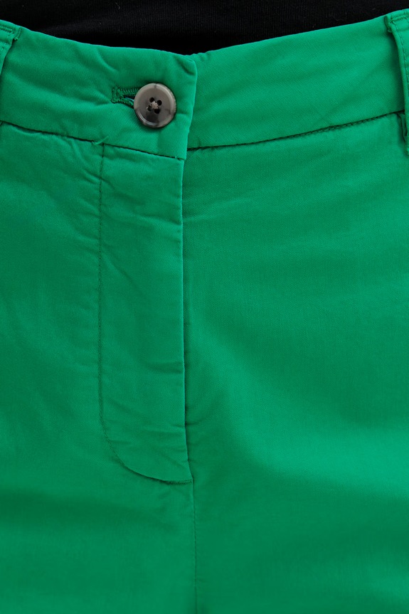 Tommy Hilfiger pantaloni scurți chinos de damă cu bumbac verde WW0WW49648