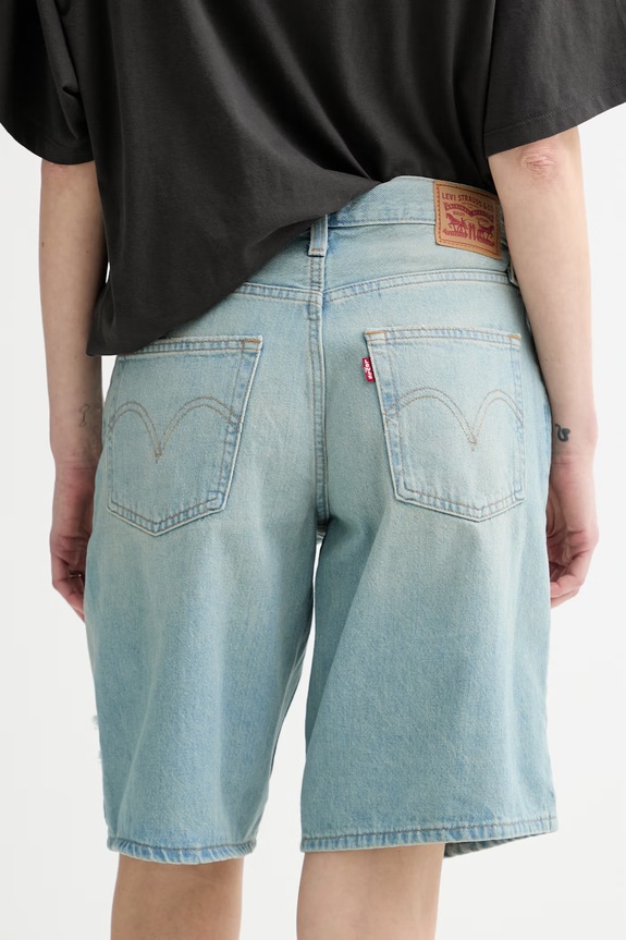 Ρούχα Τζιν σορτς Levi's MIDDY JORT 005LV.0001 μπλε