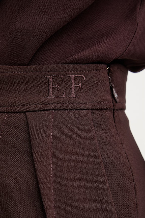 Elisabetta Franchi σορτς κομψά γυναικεία SH01062E2 καφέ