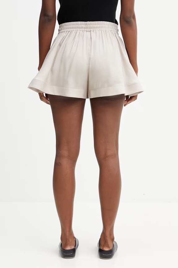 Oblečení Y-3 W TENNIS SHORTS dámské šortky z viskózy KQ9731 béžová