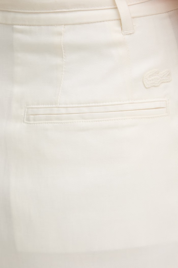 Lacoste σορτς Γυναικεία με lyocell μπεζ FF1026