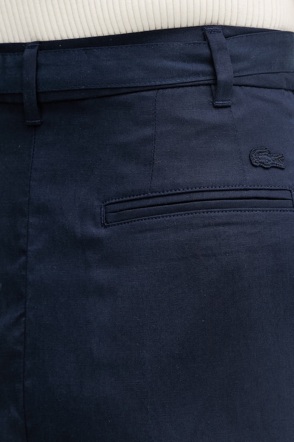 Lacoste szorty damskie z lyocellem granatowy FF1026