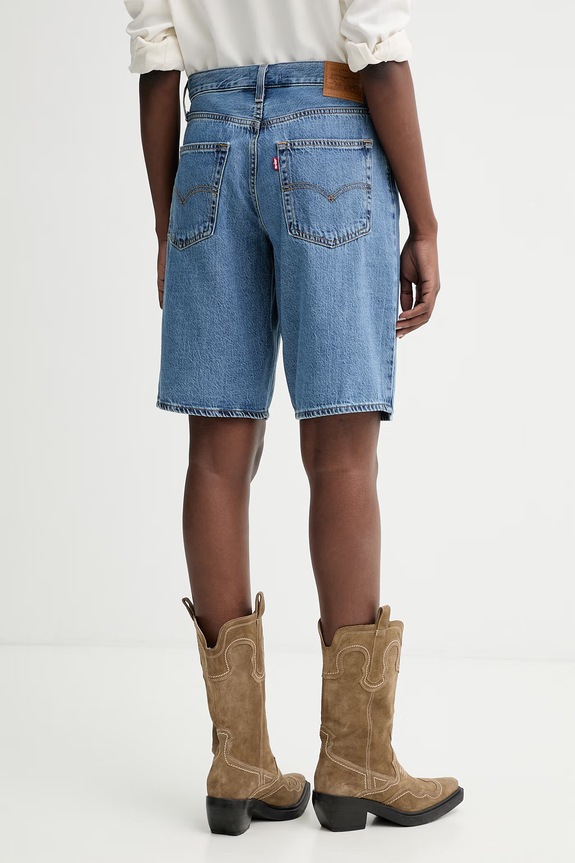 Ρούχα Τζιν σορτς Levi's BAGGY DAD JORT 000MJ.0016 μπλε