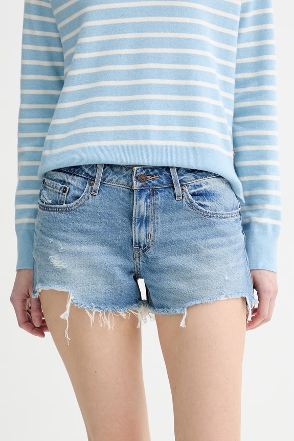Levi's pantaloncini LOW LOOSE bassa blu 005DR