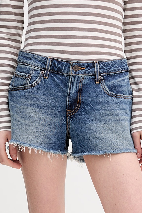 Levi's szorty LOW LOOSE bawełna niebieski 005DR