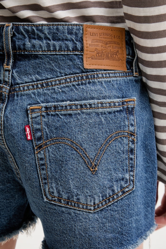 Levi's szorty LOW LOOSE niebieski 005DR
