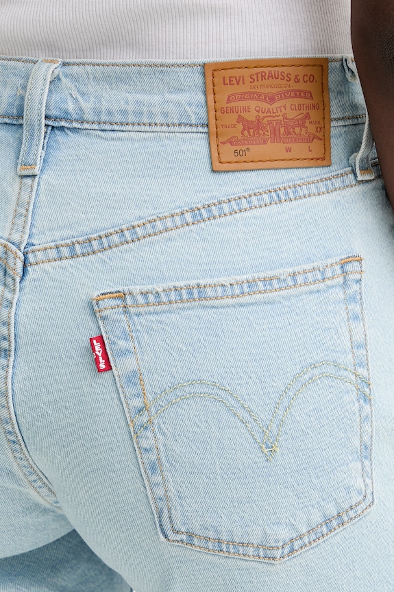 Levi's pantaloncini di jeans 501® MID THIGH blu A9296
