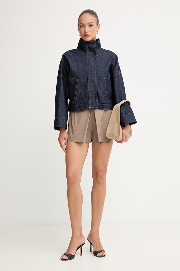 Max&Co. pantaloni scurți pentru femei, din bumbac cu elastan MCOMAESTRO 2616141024200 maro SS26
