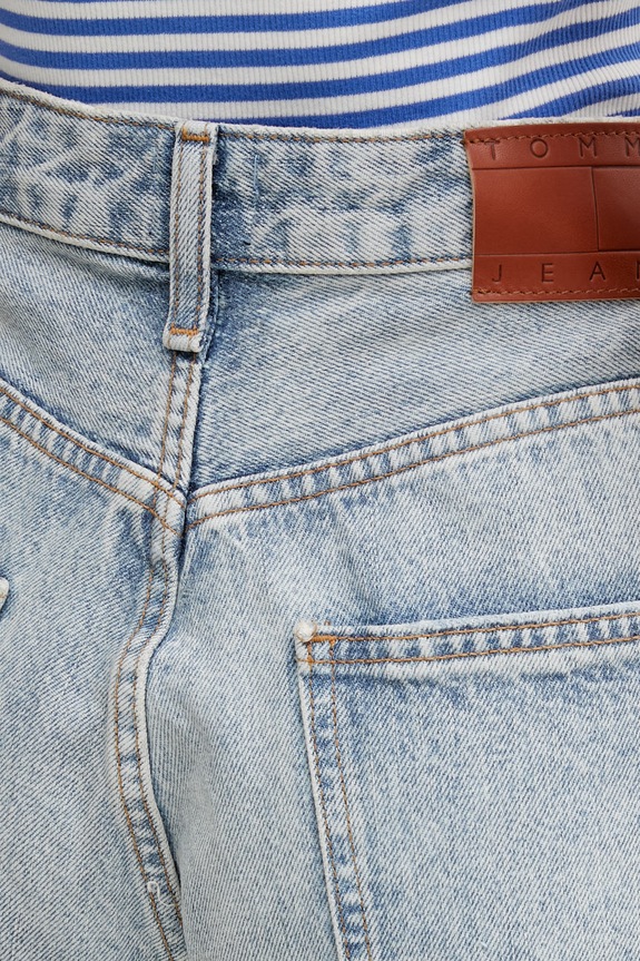 Tommy Jeans šortky dámske rifľové modrá DW0DW22686