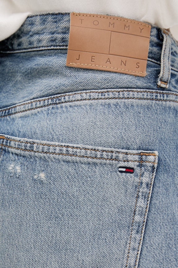 Tommy Jeans pantaloncini da donna in jeans blu DW0DW22696