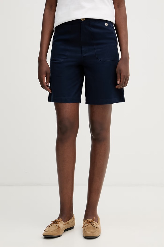 U.S. Polo Assn. pantaloni scurți pentru femei. din bumbac cu elastan CHINO bleumarin WUP2228
