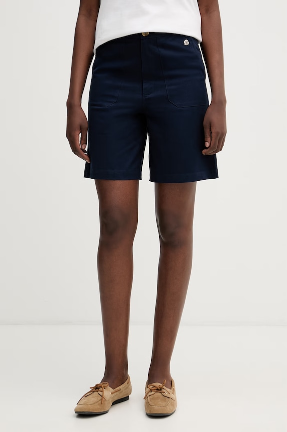 U.S. Polo Assn. pantaloni scurți pentru femei. din bumbac cu elastan CHINO bleumarin WUP2228