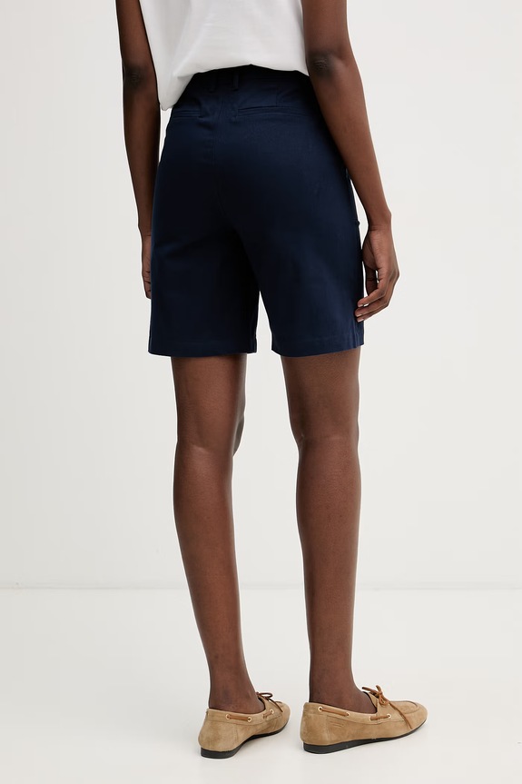 Îmbrăcăminte U.S. Polo Assn. pantaloni scurți pentru femei. din bumbac cu elastan CHINO WUP2228 bleumarin