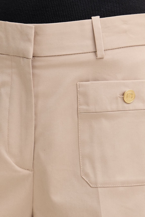 Tommy Hilfiger elegantné šortky dámske béžová WW0WW49592
