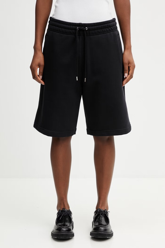 Maison Kitsuné shorts cotton Women's black QM01450KM0341