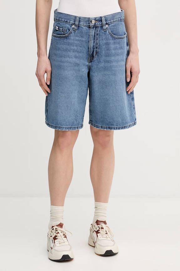 Τζιν σορτς Dkny βαμβάκι μπλε DJ5S8053