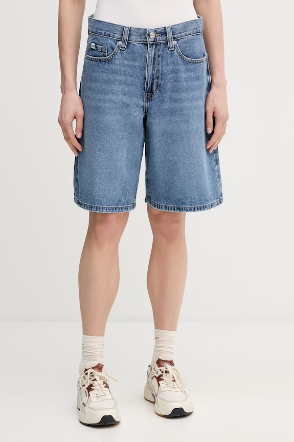 Τζιν σορτς Dkny βαμβάκι μπλε DJ5S8053
