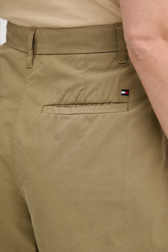 Tommy Hilfiger šortky dámske bavlnené zelená WW0WW49595