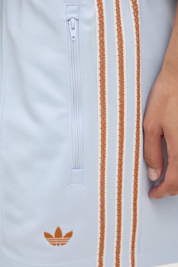 adidas Originals trenirka kratke hlače ženske z bombažem modra KY3166