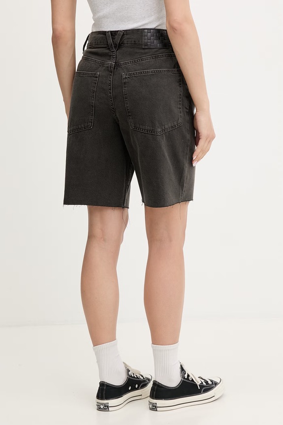 Îmbrăcăminte Vans pantaloni scurți pentru femei, din bumbac VN000MBJEMQ1 gri
