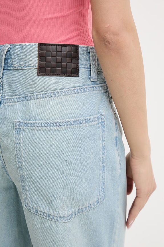 Vans pantaloni scurți pentru femei, din denim albastru VN000MBJTTJ1