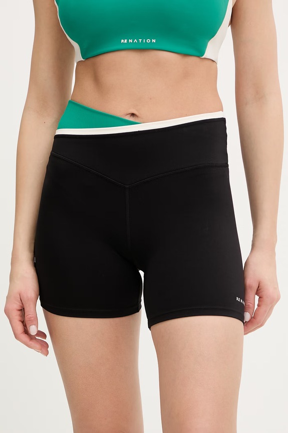 P.E Nation pantaloni scurți de antrenament Status uni negru 244S226