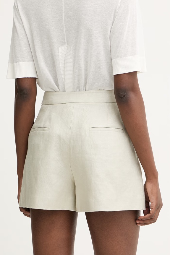 Îmbrăcăminte Armani Exchange pantaloni scurți pentru femei, din in XW001983.AF21530 bej