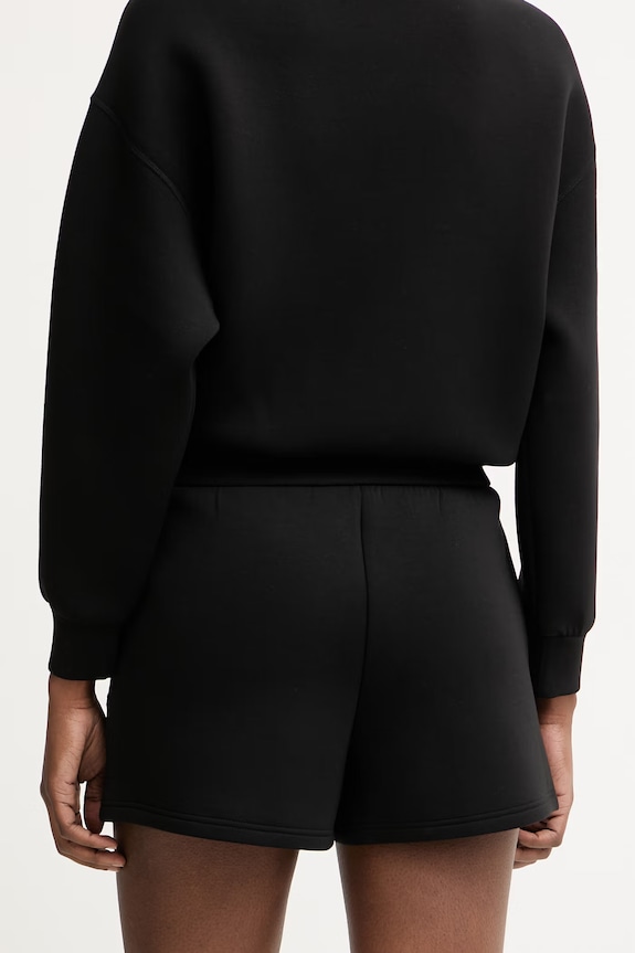 Îmbrăcăminte Armani Exchange pantaloni scurți pentru femei, cu vâscoză XW002044.AF21290 negru