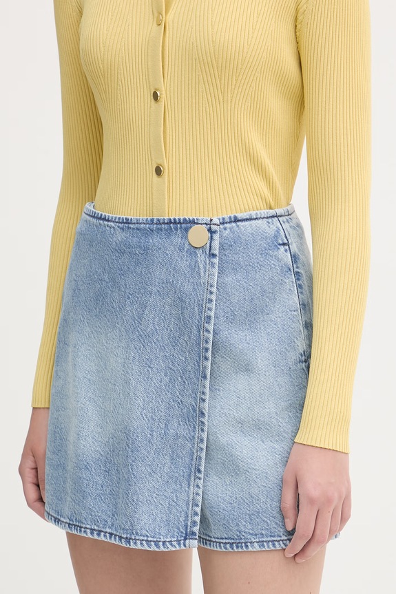 Armani Exchange pantaloni alla zuava da donna in jeans blu XW002265.AF21338