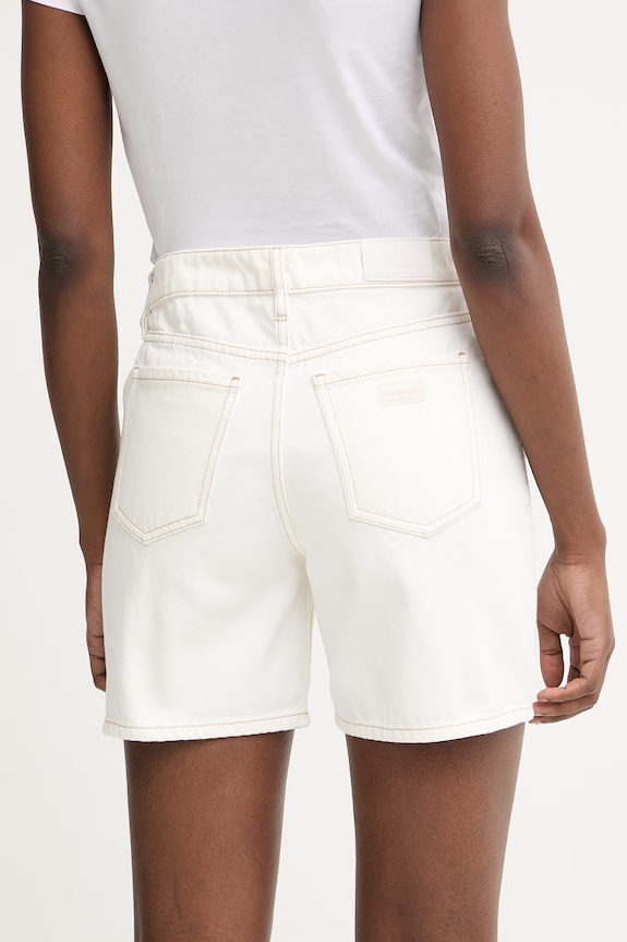 Îmbrăcăminte Armani Exchange pantaloni scurți pentru femei, din denim XW002272.AF21335 bej