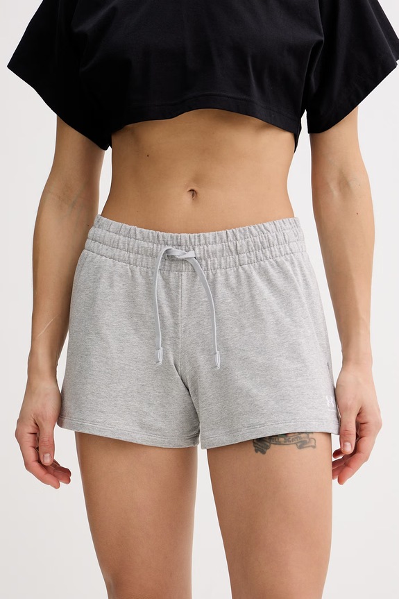 Under Armour Σορτς επίσημα γυναικεία από βαμβάκι με ελαστάν Terry γκρί 6011022
