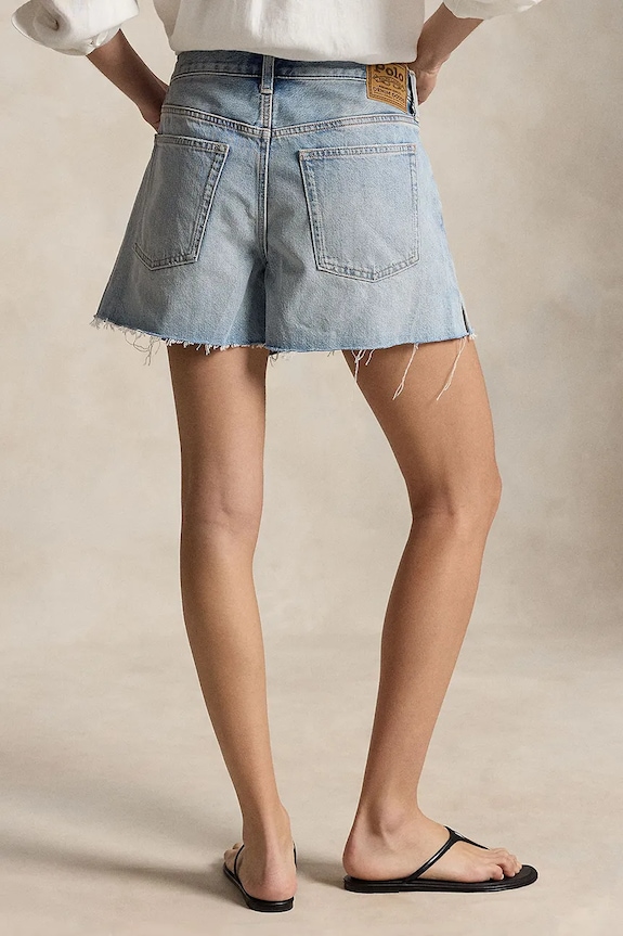 Polo Ralph Lauren RIGID DENIM-WVN-SHORTS szorty jeansowe damskie 211A12959001 niebieski SS26