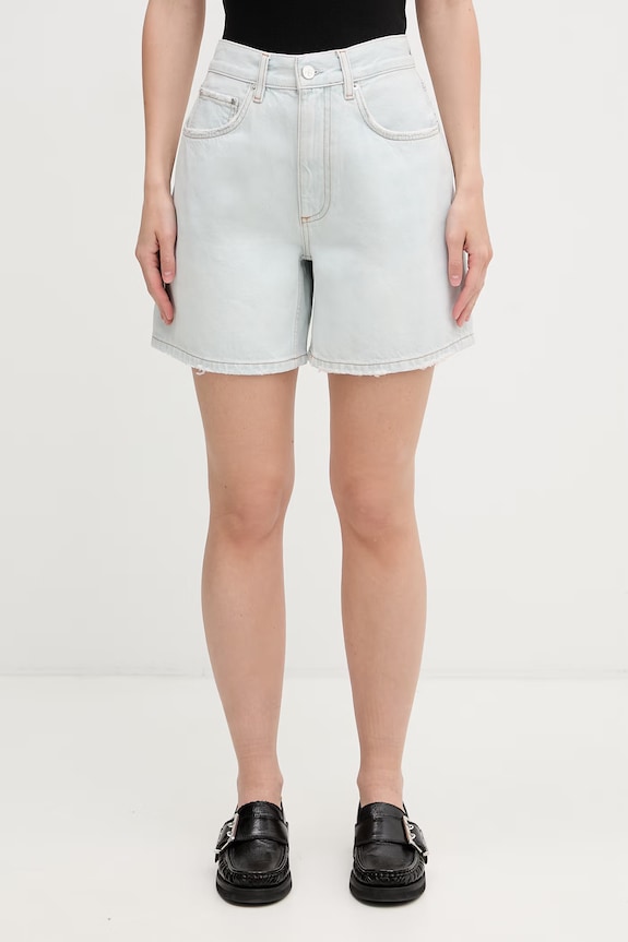 Anine Bing DELANEY SHORT - LUCID BLUE kratke hlače traper za žene plava A.05.12436.WHD64