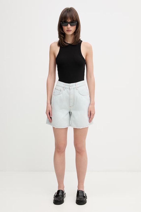 Anine Bing DELANEY SHORT - LUCID BLUE kratke hlače traper za žene A.05.12436.WHD64 plava