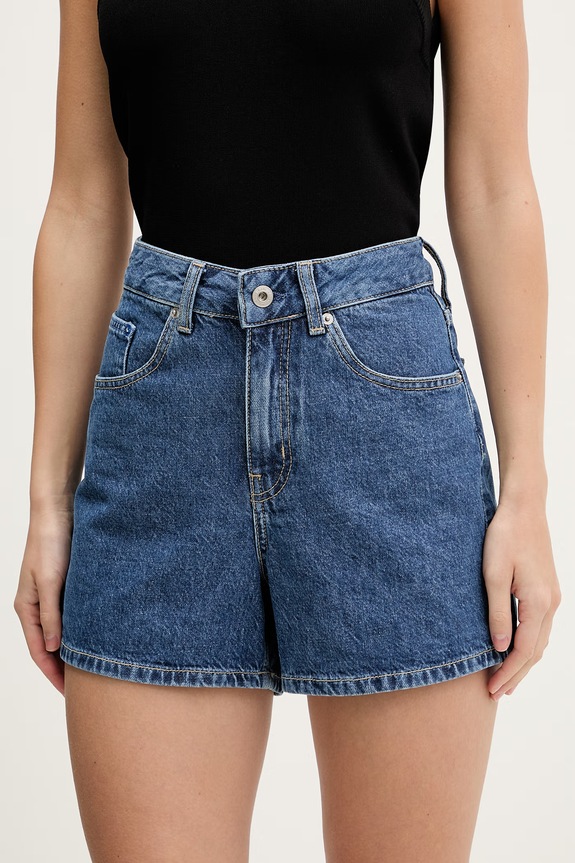 Džínové šortky Karl Lagerfeld Jeans high modrá B2W10067