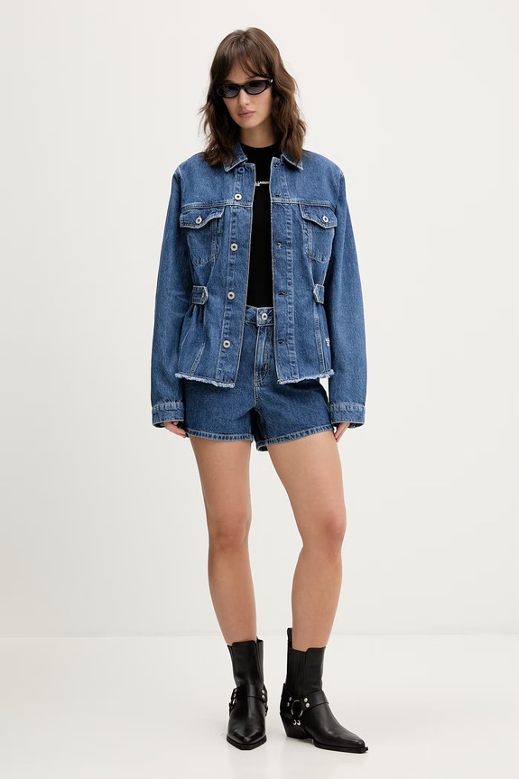 Džínové šortky Karl Lagerfeld Jeans B2W10067 modrá SS26