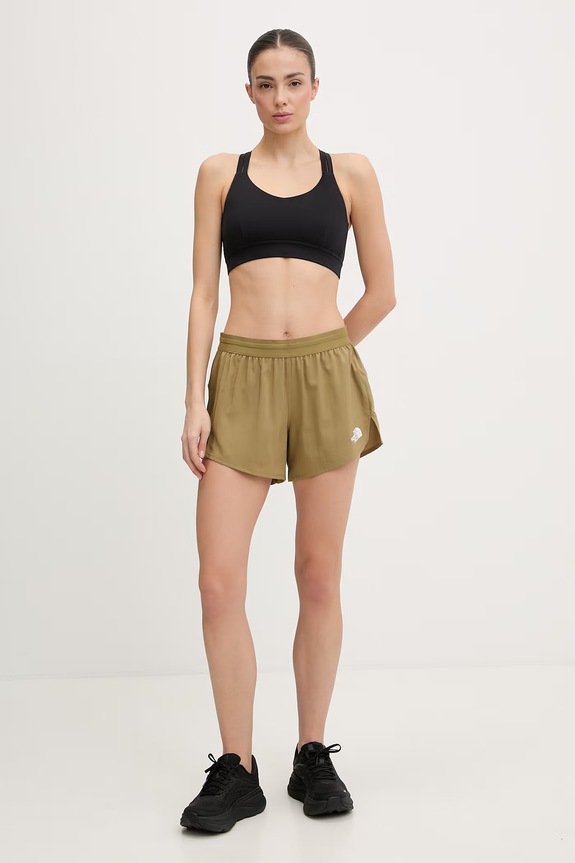 The North Face szorty sportowe damskie LIGHTBRIGHT NF0A8FZG2EL1 zielony SS26
