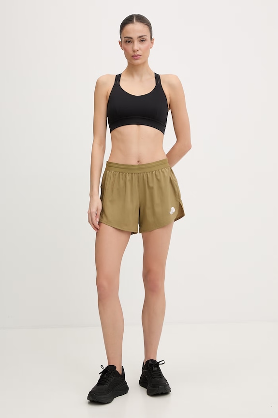 The North Face szorty sportowe damskie LIGHTBRIGHT NF0A8FZG2EL1 zielony SS26