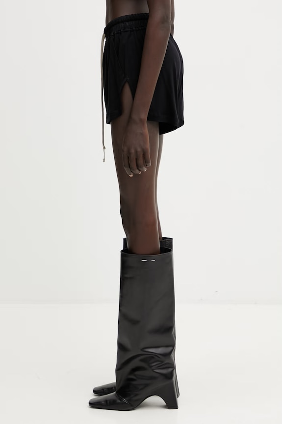 Rick Owens Lilies szorty damskie z wiskozy LI01F7333.RV czarny SS26