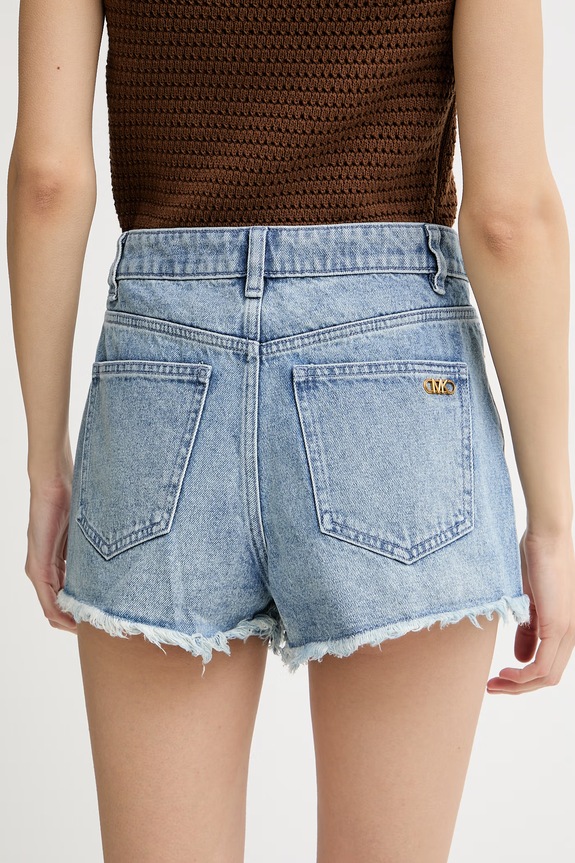 Îmbrăcăminte MICHAEL Michael Kors pantaloni scurți pentru femei, din denim MS6900MLAA albastru