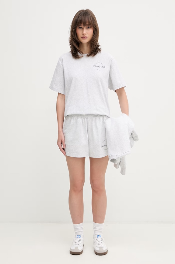 Sporty & Rich Beverly Script Disco шорты для женщин SH03776257GY03 серый