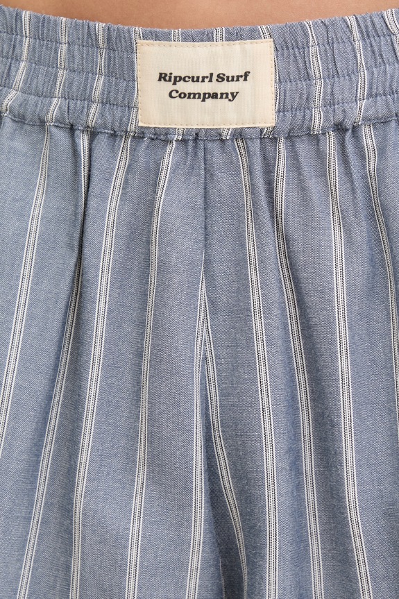 Rip Curl pantaloni scurți pentru femei, din vâscoză BEACH DAYS PINSTRIPE albastru 051WWS