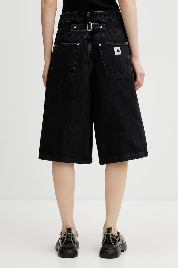 Odzież Carhartt WIP W' Belmont Short szorty jeansowe damskie I036598.8906 czarny