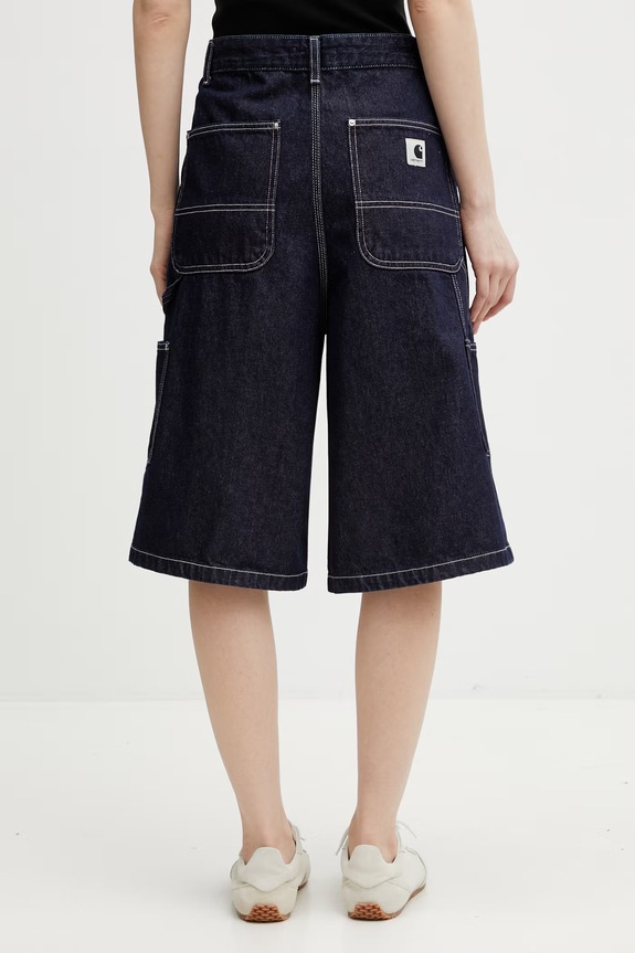 Îmbrăcăminte Carhartt WIP W' Nixon Single Knee Short pantaloni scurți denim pentru bărbați I036704.102 bleumarin