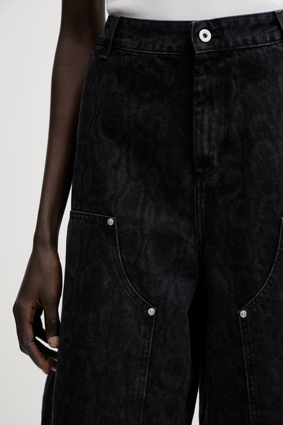 Carhartt WIP W' Snake Nixon Double Knee Short szorty jeansowe damskie czarny I036866.3R260