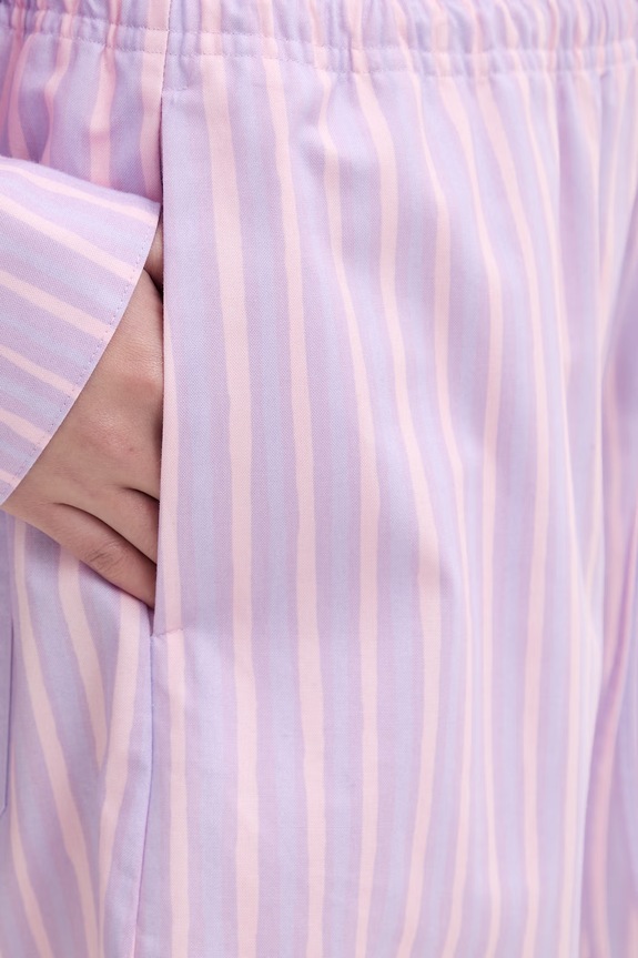 Marimekko pantaloni scurți pentru femei, din bumbac violet 095438