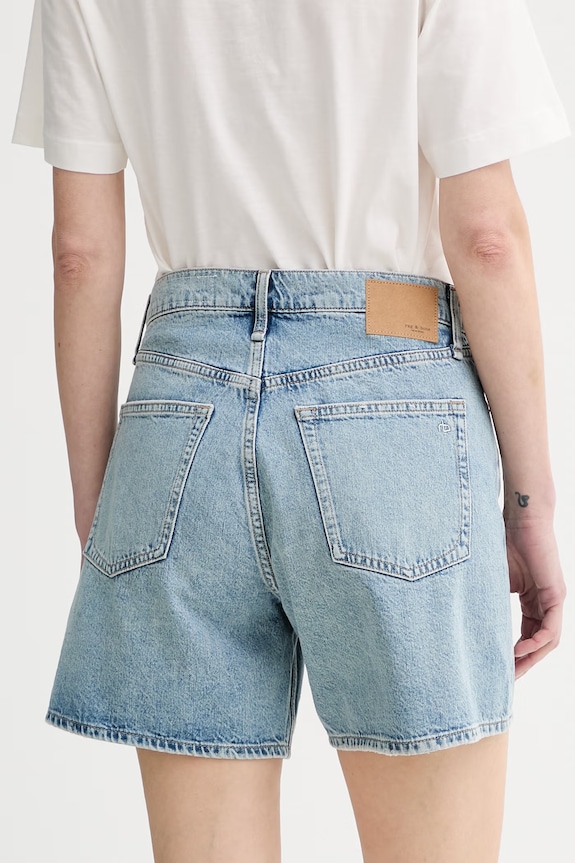 Odzież rag & bone szorty damskie bawełniane Kaia RJ4426S9RVI niebieski
