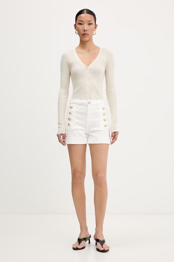 ViCOLO szorty damskie jeansowe DAB5042 biały SS26